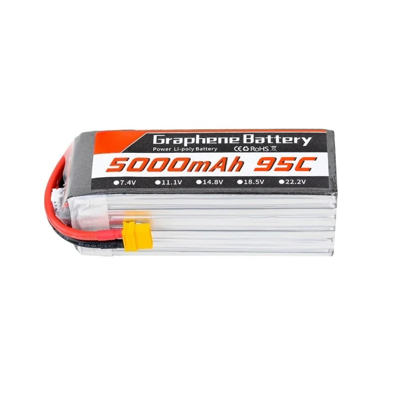6S 22.2V 5000mAh 95C Graphene  - 6S Lipo Battery 22.2V 5000Mah ulasan dan harga