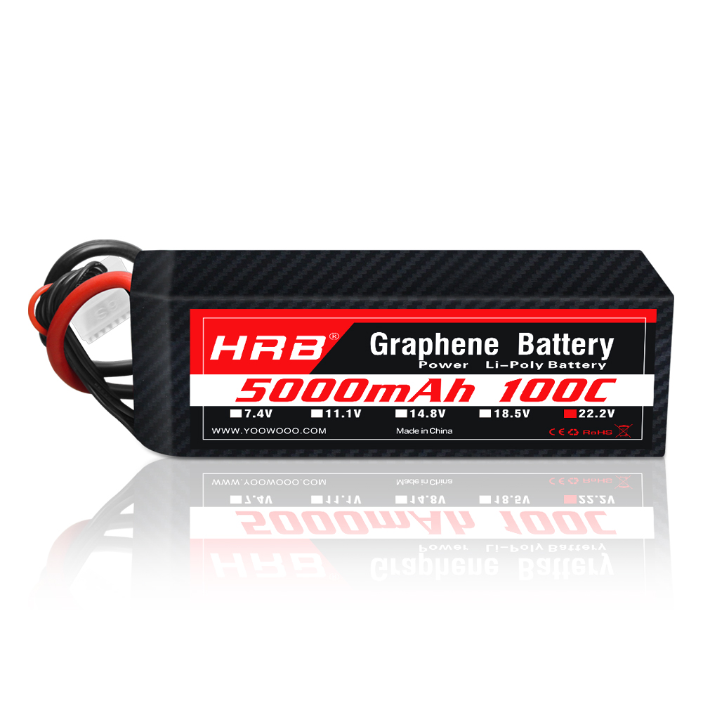 1PC HRB 22.2V Graphene Battery - 6S Lipo Battery 22.2V 5000Mah ulasan dan harga